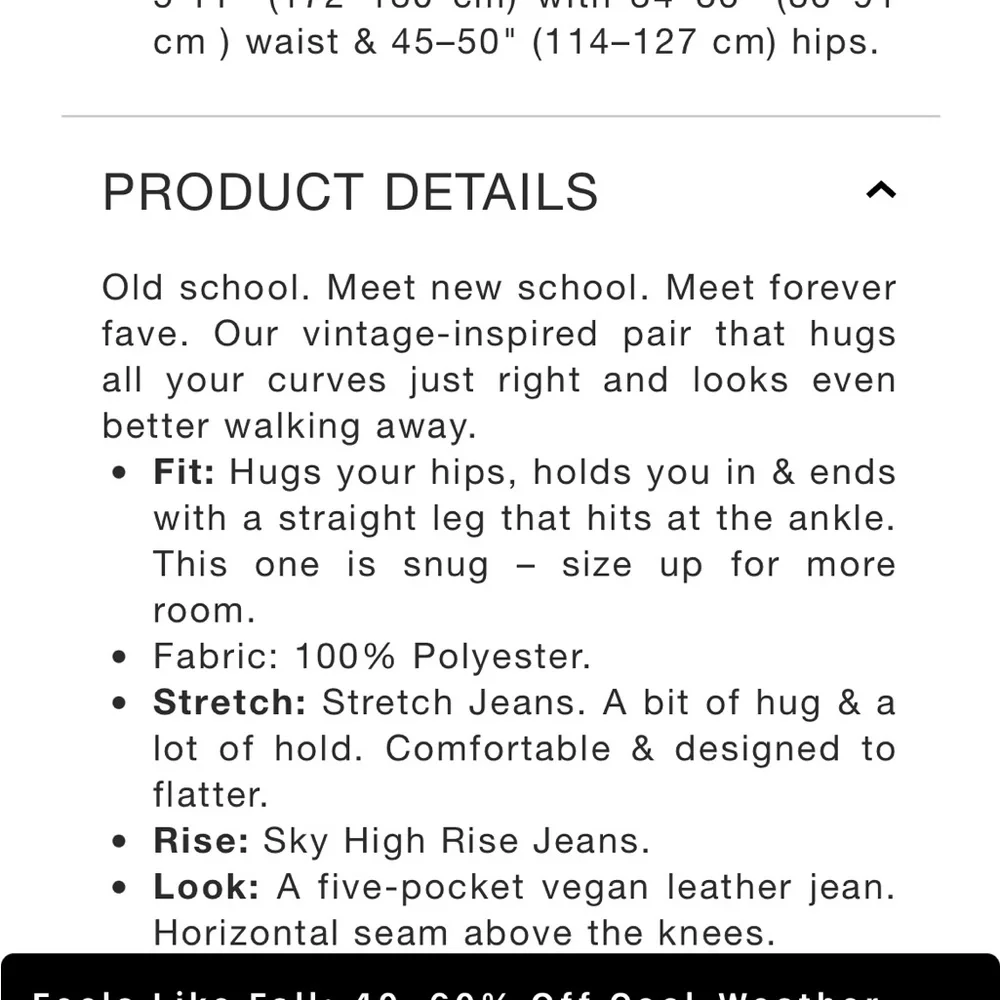 👍🩷HOST PICK🩷👍Gap Sky High Rise Cheeky Straight Vegan Leather Pants- NWT - Picture 3 of 8